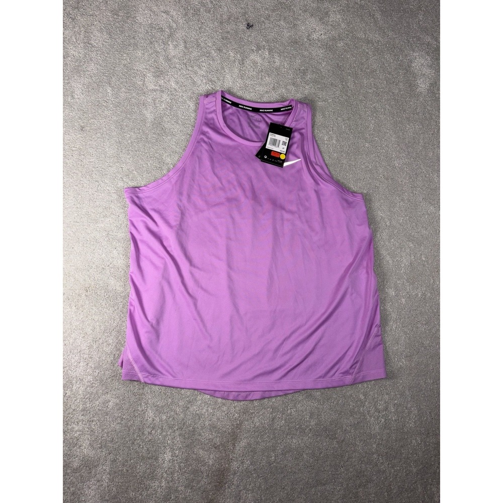 nike womens purple running tank top‎ NWT  Xxl